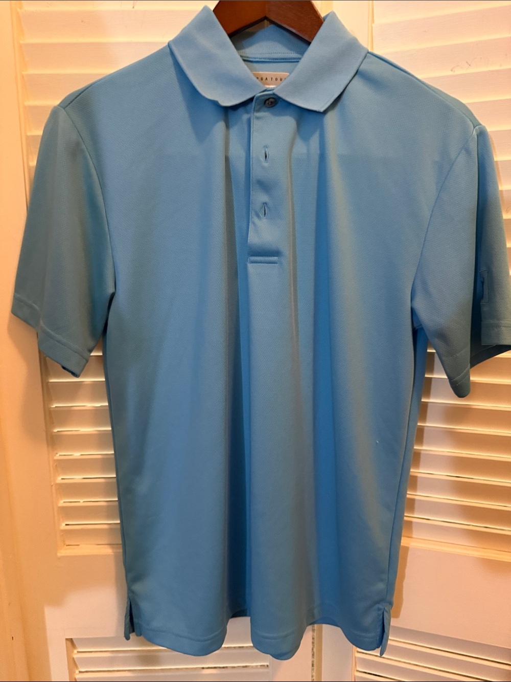 PGA Tour Sky Blue Short Sleeve Performance Polo NWOT
